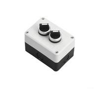 Boîtier de commande de commutateur à bouton-poussoir de 22 mm avec indice IP65 étanche et résistant à la poussière ABS + construction métallique, fixation à vis antirouille, auto-réinitialisation et