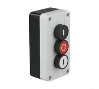 Boîtier de commande étanche à bouton-poussoir avec fonction de réinitialisation, matériau ABS