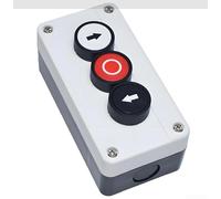 Boîtier de commutateur à bouton-poussoir étanche 1 2 3 4 trous pour panneau de commande industriel Xb2 Xal B324 B334 Blanc ABS avec connexion filetée et indice Ip40 pour une utilisation en usine