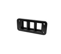 Boîtier de commutateur à poussoir 2/3/4 voies, panneau de support 32,5 mm x 22 mm, adapté aux commutateurs Toyota Land Cruiser Prado Hilux Hiace Interrupteur Bouton Bouton Poussoir(3 Gang)