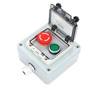 Boîtier de commutation à bouton extérieur, IP67 étanche avec connecteur et couvercle de protection, boîtier de commande marche/arrêt, boîte de commande anti-erreur de fonctionnement - Interrupteur