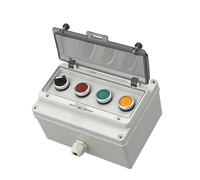Boîtier de commutation à bouton-poussoir AC220V, voyant d'arrêt d'urgence, interrupteur de récupération automatique, boîte de jonction(Pink)