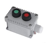 Boîtier de commutation à bouton-poussoir antidéflagrant 220 V 10 A IP65, 2 boutons marche/arrêt, entrée G3/4 pour usine, pétrole et applications industrielles