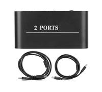 Boîtier de commutation de partage manuel USB 2.0 avec ports HDMI 1.4 - Plug and Play - Transmission haut débit - Périphérique de partage compact