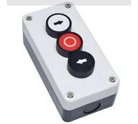 Boîtier de commutation étanche IP40 en ABS, 1 à 4 trous pour XB2/XAL B324/B334, bouton poussoir industriel jusqu'à 440 V, blanc (ZB2B324 XAL)