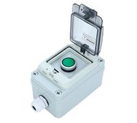 Boîtier de commutation extérieur étanche avec boîte à bouton poussoir Start Stop, boîte de contrôle de jonction étanche à la poussière, contrôle de machine industrielle résistant à la chaleur (A)