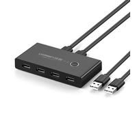 Boîtier de commutation HUB 4x USB 2.0 répartiteur USB pour deux ordinateurs