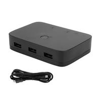 Boîtier de commutation KVM HDMI pour salle informatique à domicile ou bureau, commutation manuelle par bouton-poussoir avec sortie compatible 4K 30