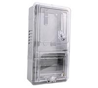 Boîtier de compteur électrique monophasé à 6 voies en plastique PC transparent étanche IP20 330 x 170 x 100 mm pour l'école à domicile (B)