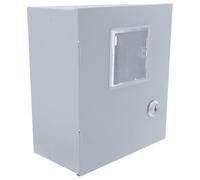 Boîtier de Compteur Électrique Porte Transparente en Fer Blanc Extérieur