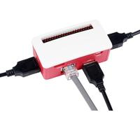 Boîtier de concentrateur Ethernet/USB avec boîtier ABS pour Raspberry Pi Zero 2W/2WH/Zero W/Zero WH/Zero, avec 1 port Ethernet RJ45 10/100 m et 3 ports USB 2.0 compatibles avec USB 2.0/1.1