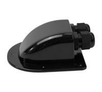 Boîtier de connexion de câble solaire étanche compatible avec l'installation de panneau solaire de camping-car, bateau, yacht, toit, passe-câble ABS bidirectionnel (noir)