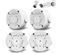 Boîtier de connexion en aluminium pour caméra étanche : 4 pièces Boîte de montage pour caméra de surveillance en forme de demi-sphère pour caméras de surveillance intérieures et extérieures Convient