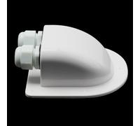 Boîtier de connexion étanche pour câble solaire compatible avec installation de panneau solaire de camping-car, bateau, yacht, toit, passe-câble ABS bidirectionnel (blanc)