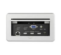 Boîtier de connexion pour table de réunion avec entrées DisplayPort, HDMI et VGA (BOX4HDECP2) - Support de fixation - HDMI, HD-15, fiche mini-phone