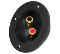 Boîtier de Connexion Rond pour Haut-parleur 62mm, Cuivre Pressé | Connexion Stable, Démontage Facile, Ajustement Précis, pour Enceintes Rondes, Intérieur, Home Cinéma