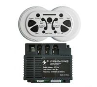 Boîtier de contrôle 2 4 GHz pour voiture télécommandée pour enfants compatible avec les modèles JR 12 V/6 V, récepteur à distance à démarrage fluide (HY-RX-2G4-12VM Ensemble complet)