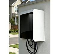 Boîtier de Couverture de Chargeur EV, boîtier de Protection en Acier galvanisé avec Porte magnétique en Acrylique for Stations de Recharge murales(W65xh50x25cm)