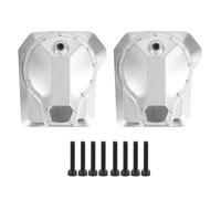 Boîtier de couverture de différentiel en métal, arbre de transmission avant et arrière argenté pour voiture sur chenilles Traxxas TRX4 1/10 RC