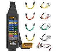 Boîtier de Dérivation OBD2 avec Mode Série 120Ω, Affichage de la Tension, Connecteur à 16 Broches, Voyant LED, pour Scanner/Multimètre pour Test de Diagnostic électrique Automobile