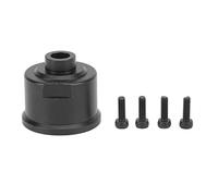 Boîtier de différentiel RC en Alliage d'aluminium boîtier de différentiel Avant arrière Universel pour Traxxas Slash 4X4 VXL Stampede 1/10 Voitures RC Durable Mise à Niveau des (Noire)