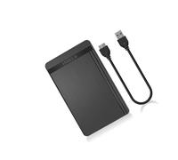 Boîtier de disque dur 2,5" sans outil USB 3.0 5 Gbit/s en métal brossé, design de voyage, installation sans outil