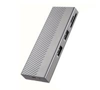 Boîtier de disque dur externe 2 en 1 adaptateur USB 3.2 10 Gbps avec 2 lecteurs de cartes USB 2.0 pour utilisateurs professionnels