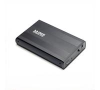 Boîtier de disque dur externe 3,5" pour interface SATA, boîtier USB 3.0 en alliage d'aluminium avec transfert rapide et installation sans outil (Noir-US)