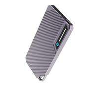 Boîtier de disque dur externe avec 2 câbles de type C pour plusieurs appareils - Dissipation de la chaleur - Boîtier de disque solide en aluminium