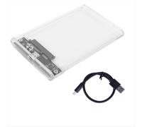 Boîtier de disque dur externe sans outil, câble transparent pour disque dur SSD