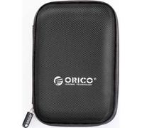 ORICO Boîtier de Disque Externe 2,5" | Poche Filet pour câbles et écouteurs, Gomme de sécurité | 160 x 110 x 40 mm | Noir