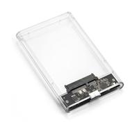 Boîtier de disque dur USB 3.0, boîtier SSD SATA 2,5 pouces, boîtier de disque dur transparent.