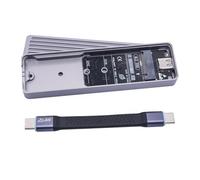 Boîtier de disque solide avec deux protocoles USB C 3.2 Gen2 x 2 20 Gbit/s pour boîtier de disque rapide 2242/2280