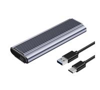 Boîtier de disque solide double protocoles en aluminium pour dissipateur thermique