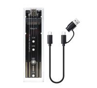 Boîtier de Disque Solide Externe Transparent USB3.1 Type C, Vitesse de 10 Gbit / s, Structure Ouverte pour disques Solides NVMe, interfaces M, boîtier de Disque Externe Transparent