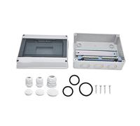 Boîtier de distribution étanche IP65 à 8 voies, boîte de jonction électrique pour usage extérieur, couvercle transparent avec enveloppe en ABS+PC pour disjoncteur, boîtier mural