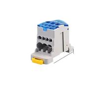 Boîtier de distribution UKK 80 A/125 A/160 A/250 A/400 A, connecteur électrique for câbles d'alimentation, bornier de jonction for rail DIN(UKK-80A-Blue,1 PCS)