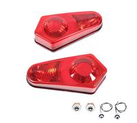 Boîtier de Feu Arrière, Boîtiers de Feux Arrière ATV Lentilles de Feux D'arrêt de Frein Arrière 2411153 pour Polaris Sportsman 400 450 500 550(Rouge)