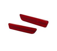 Boîtier de feu arrière Lentille Rouge Transparente/fumée Arrière Marqueur Latéral Boîtier Coque Pour Ford Pour Mustang 2005-2009 Ampoule Boîtier feu stop(Red Lens)
