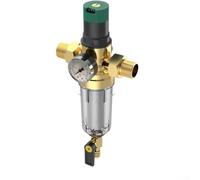 Boîtier de filtre hydraulique, 100 x 65 x 120 mm, filtre à sédiments à essorage réutilisable avec manomètre et régulateur, 0,1 à 0,8 MPa, pour plomberie industrielle (2,5 cm)