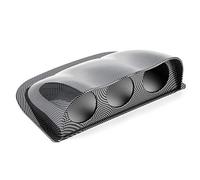 Boîtier de Jauge de Tableau de Bord Triple 52mm/2in de Voiture, Support de Montage de Compteur à 3 Trous (Style de Fibre de Carbone)