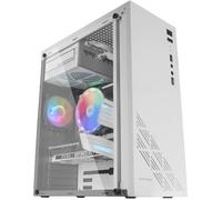 Boîtier de Jeu ATX - Mars Gaming - MC100 Blanc - Ventilateur FRGB 9cm - Ventilation Convect-Cool - Éclairage RVB