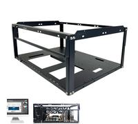 Boîtier de jeu informatique - Tour PC compacte, châssis de taille moyenne | Construction fiable à haute résistance, flux d'air de refroidissement amélioré avec une finition noire élégante pour la