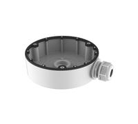 Boîtier de Jonction LevelOne CAS-7310 Aluminium Blanc, Ø10.1cm, H40mm, pour Caméras de Sécurité Intérieures FCS-3086/3087/3084, Poids 200g