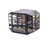 Boîtier de lampe suspendu en fer vieilli avec revêtement de protection compatible avec la base standard E27 - Idéal pour salle à manger - Abat-jour standard