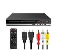 Boîtier De Lecteur DVD Domestique Haute Définition 1080P, for TV, Toutes Régions, Lecteur De Disques CD DVD Gratuit, Sortie AV, Port Micro Intégré