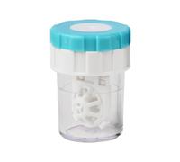 Boîtier de lentilles de contact rotatif, rondelle de contact - Rondelle manuelle pour lentilles de contact avec rotation,Conteneur portable pour machine de nettoyage de lentilles