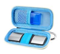 Boîtier de moniteur cardiaque compatible avec AliveCor Kardia Mobile ECG / KardiaMobile 6L pour appareil Apple et Android - Coque uniquement (bleu)