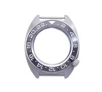 Boîtier de Montre 40 mm avec Lunette en céramique, Anneau d'ombre Interne, boîtier en Acier et Cristal Saphir for mouvements NH35/NH36/4R(No.17)