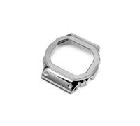 Boîtier de montre + bracelet en acier inoxydable, adapté for Casio G-SHOCK DW5600 GW-B5600 GWM5610, lunette métallique en acier inoxydable (Color : Silver-case, Size : 5610mm)